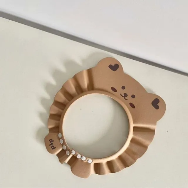 Silikonová moderní roztomilá koupací čepička pro miminka pro lehké mytí vlasů
