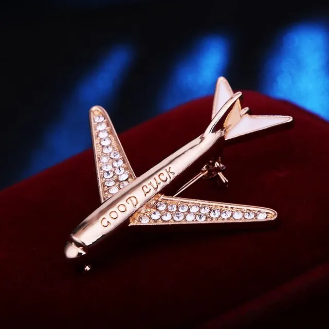 Modern men's brooch for aircraft fans