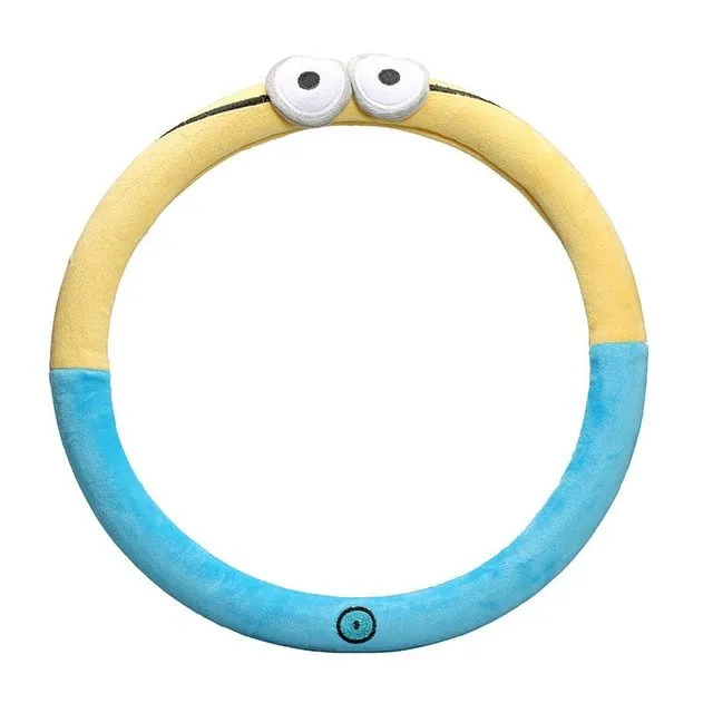 Cute plush steering wheel cover - popular cartoon characters