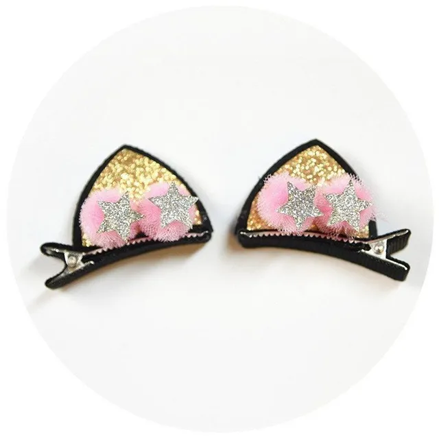 Barrettes mignonnes avec oreilles pour filles