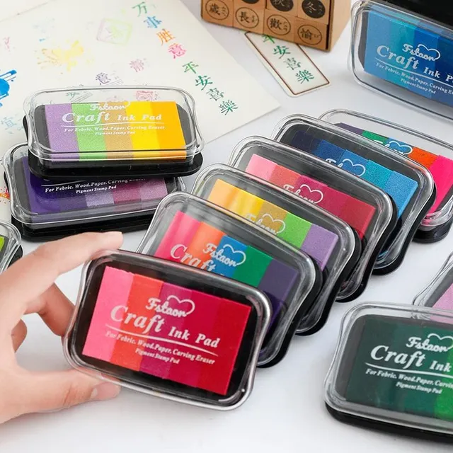 Colourful trendy dipping station for printers with five colours - multiple colour options