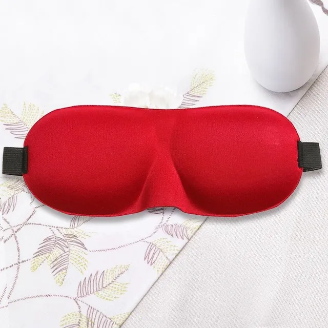3D puha és kényelmes szemmaszk alváshoz Red
