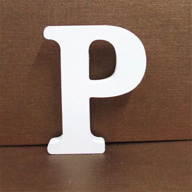 Decorative wooden letter