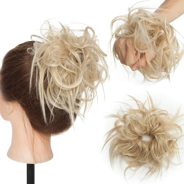 Postiche pour cheveux - chignon avec élastique