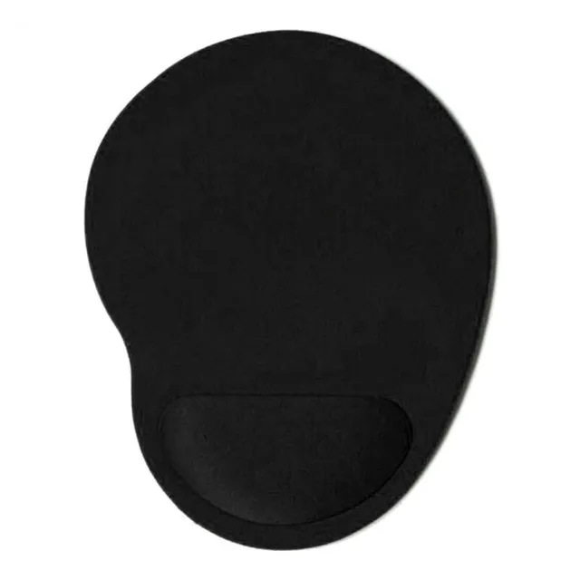 Practical mouse pad with soft cushion against carpal tunnel - several colors