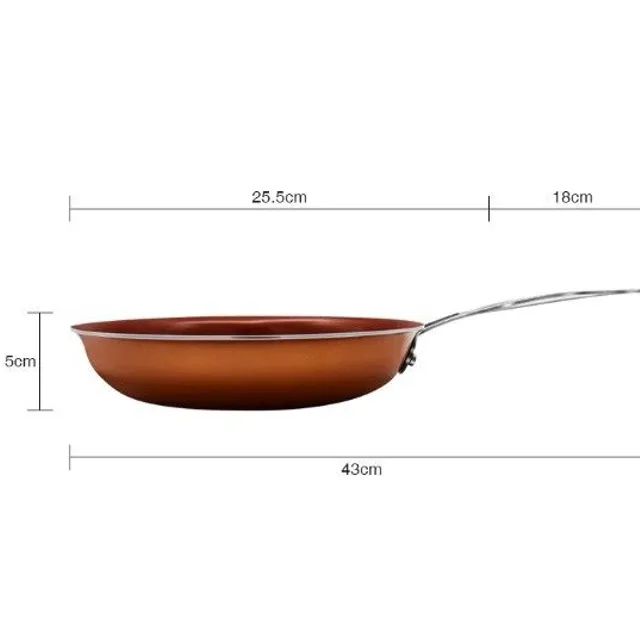 Aluminium kitchen pan 25 cm