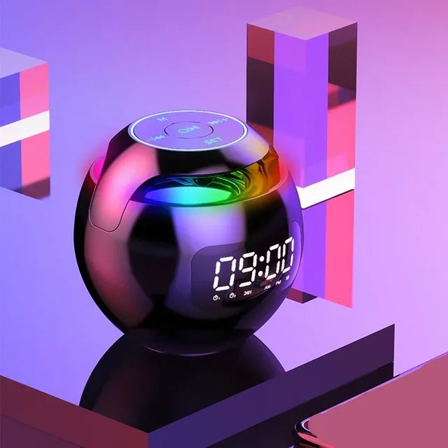 Alarm clock with LED display and bluetooth