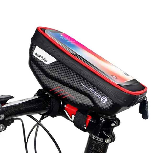 Cycling bag for front bicycle frame