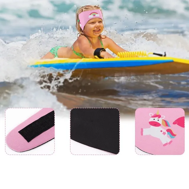 Cute headbands on the ears in the water
