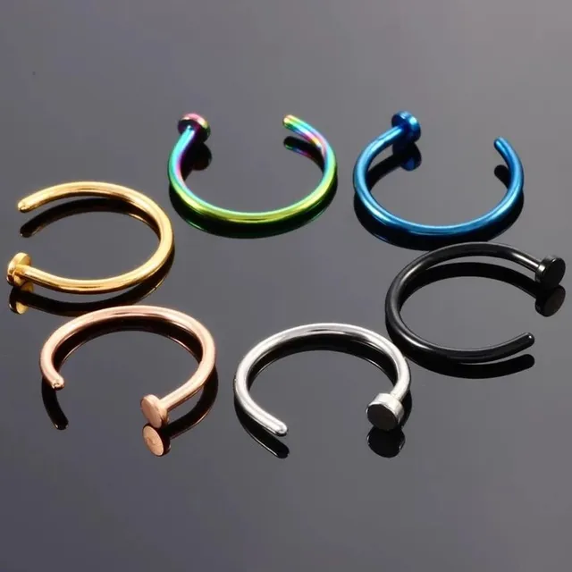 Fake septum nose piercing in different colors