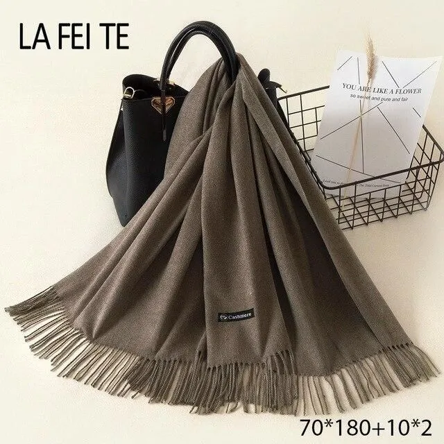 Ladies' cashmere scarf 32 70x180