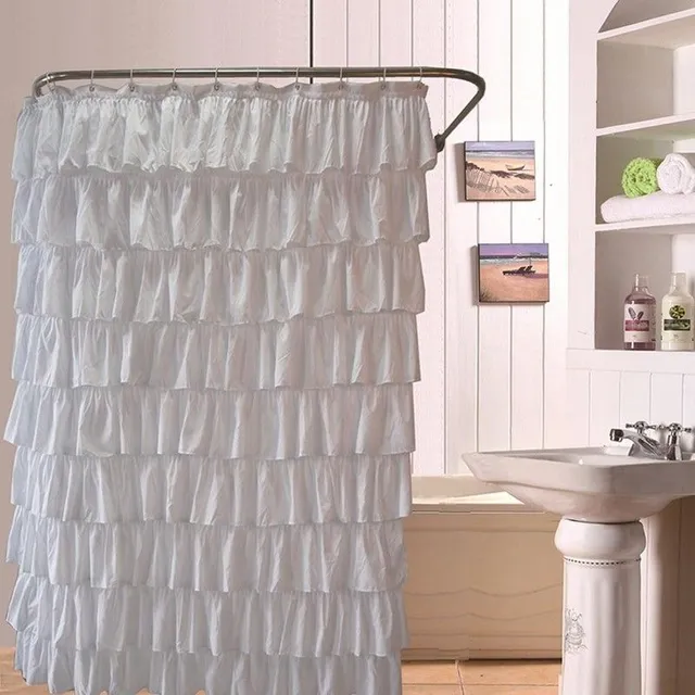 Shower curtain white