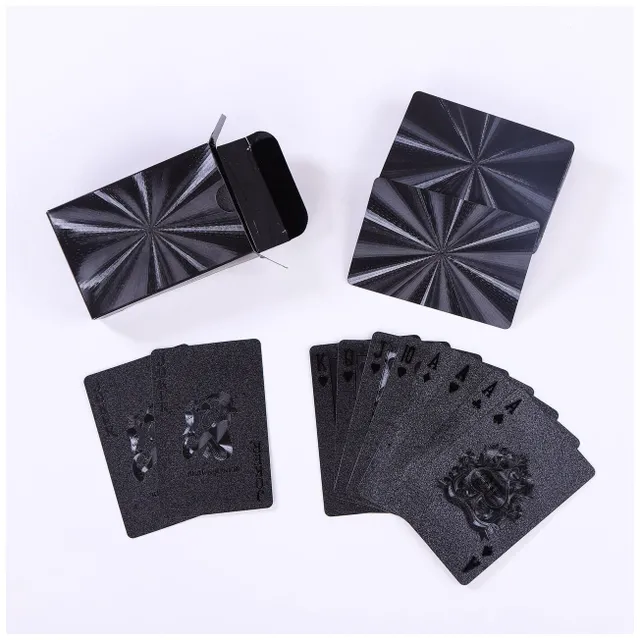 Waterproof gold plastic poker cards