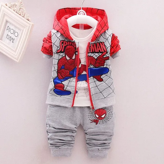 Set sportiv pentru băieți Spiderman | Bluza, Pantaloni, Tricou