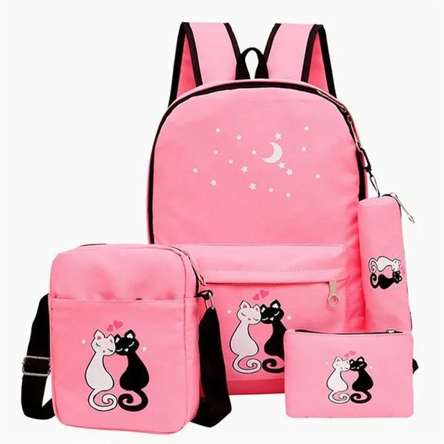 Set for school with cats