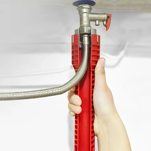 Nástroj na opravu a inštaláciu kúpeľní: 8v1 Multifunkčný drezový kľúč