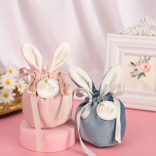 Easter cloth bags with soft ears