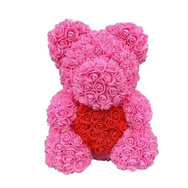 Gift teddy bear full of roses - more variants