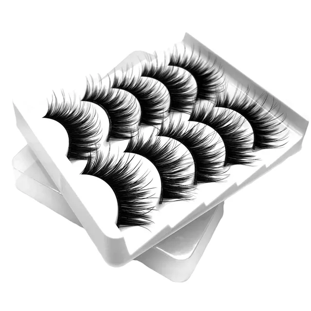 Artificial eyelashes 5 pairs 3D 4 Christeen umele-nalepovaci-rasy-5-paru-3d-10