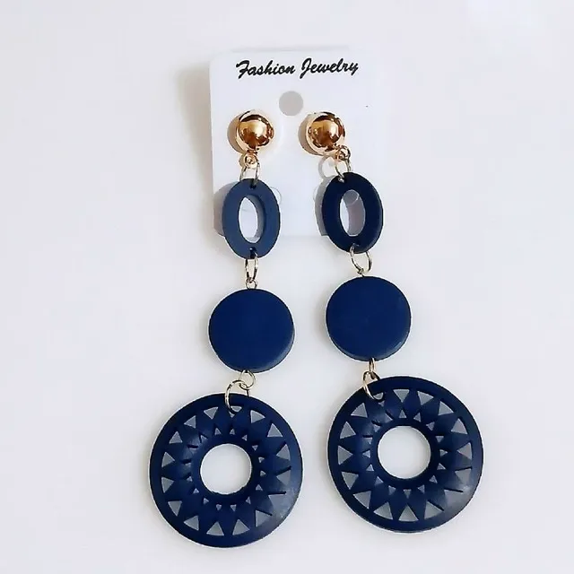 Women's luxury earrings made of African wood