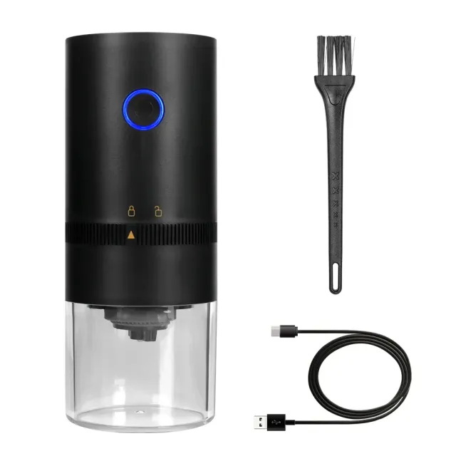 Universal portable electric coffee grinder with USB charging for perfect taste