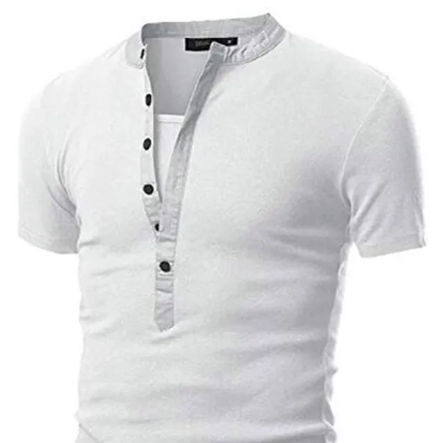 Stylish men's t-shirt with buttons Joseph