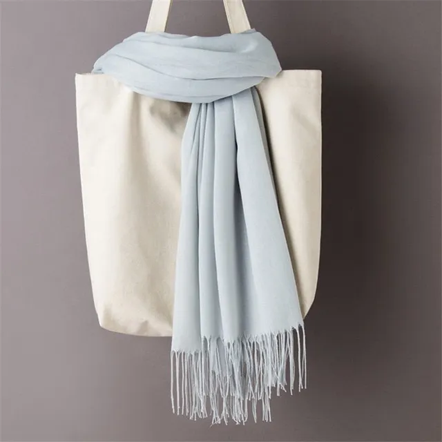 Women's monochrome cashmere scarf