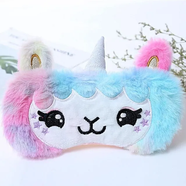 A mask for sleeping with a unicorn