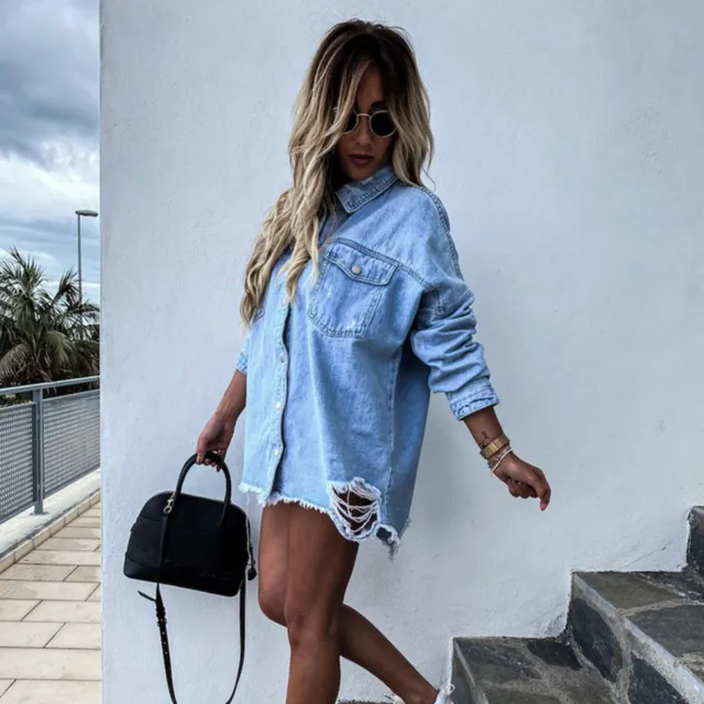 Women's Long Denim Jacket