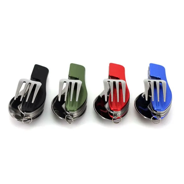 Multifunction pocket folding cutlery - 4v1