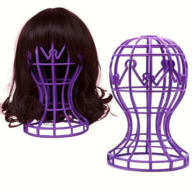 Portable wig stand - Head holder for wig, head form, hair styling, display case, hair accessories, natural wig for women and girls