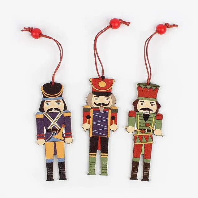 Christmas decoration soldier 3 pcs