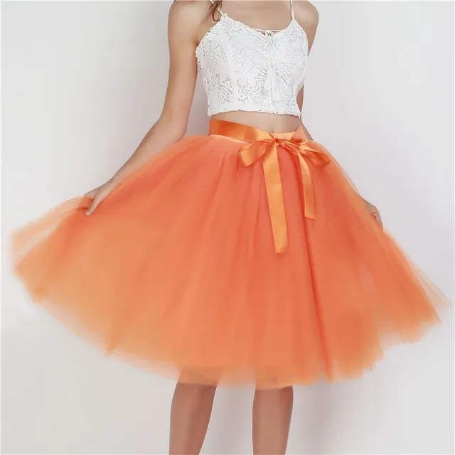 Women's Tulle Tutu Skirt with Bow