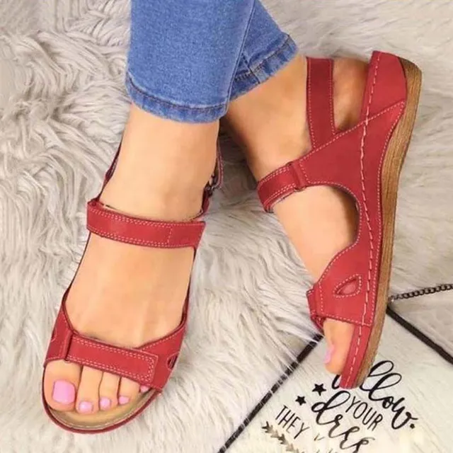 Women's summer leather orthopaedic sandals