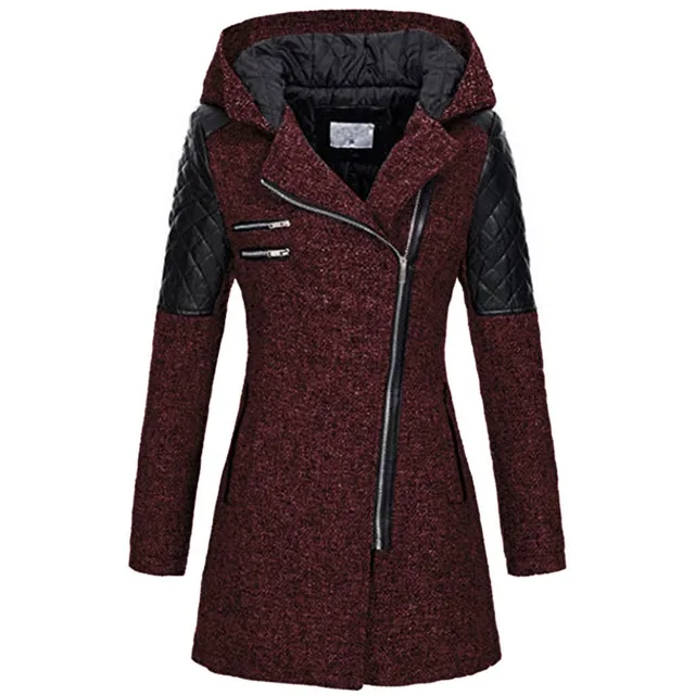 Women's autumn coat with hood Cortez