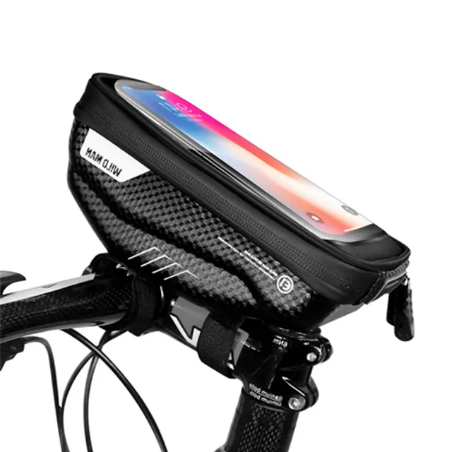 Cycling bag for front bicycle frame