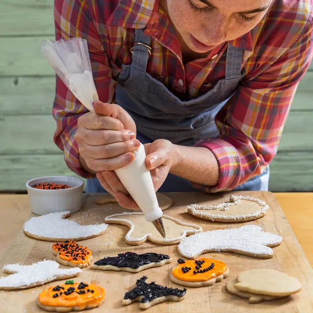 6 darabos rozsdamentes acél halloween sütemény kiszúró készlet