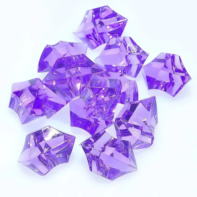 Acrylic crystal gemstones for the decoration of aquariums and vases