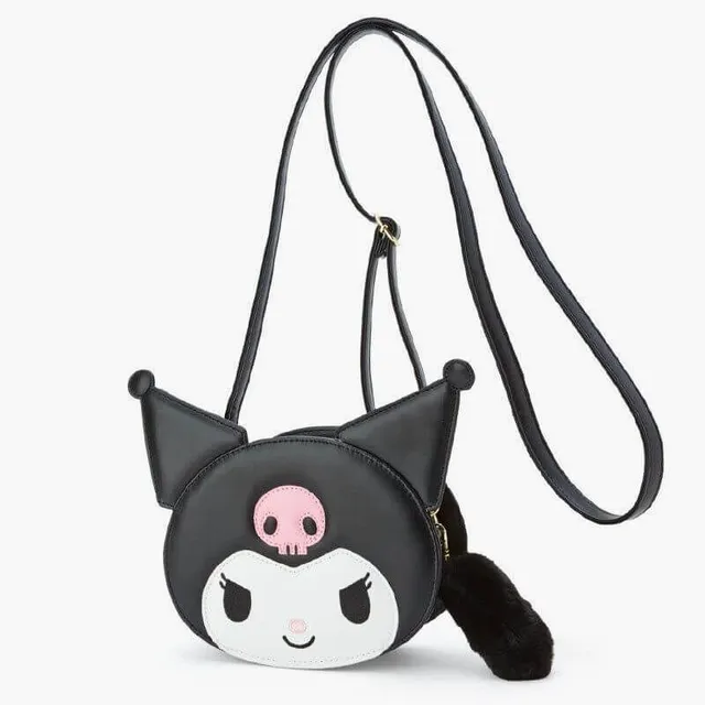 Kuromi Head Messenger Bag Sanrio