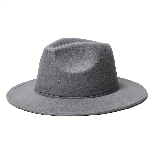 Cappello Fedora unisex in colori bonbon - Cappello classico a tesa larga, in feltro in stile jazz - Trilby