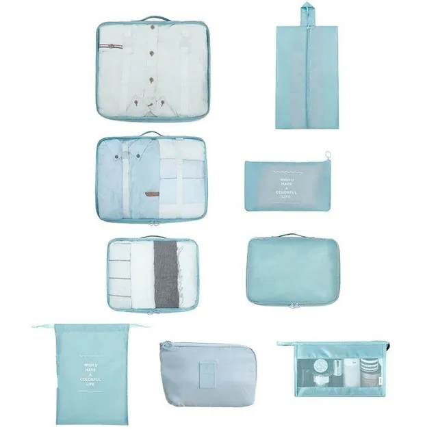 Set of cosmetic bags 9 pcs T704