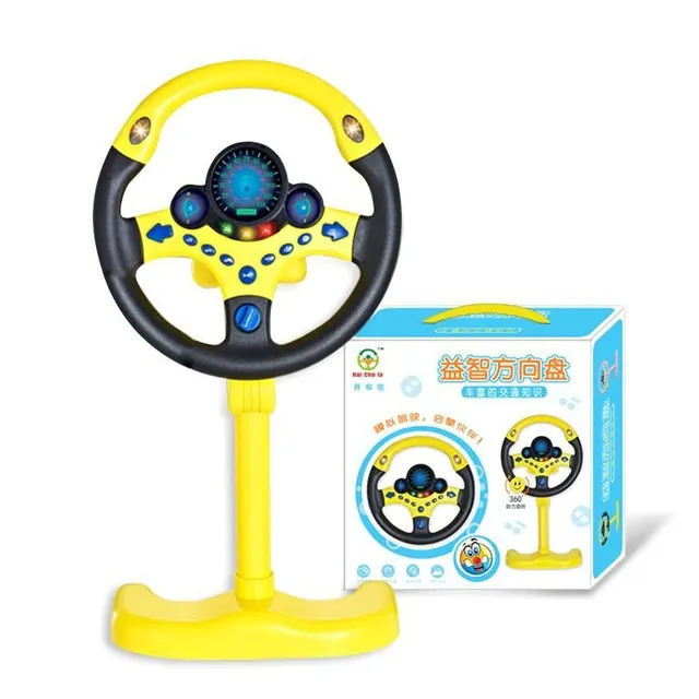 Child simulation steering wheel for car