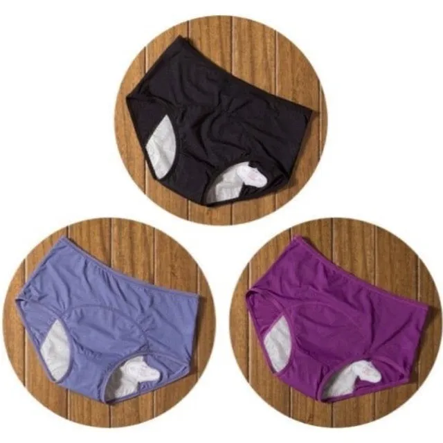 Set of high waisted menstrual panties 3 pcs - more colours