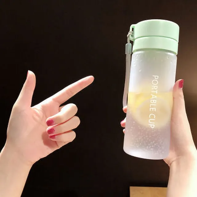Luxusné plastová matná fľaša na vodu s veľkou kapacitou