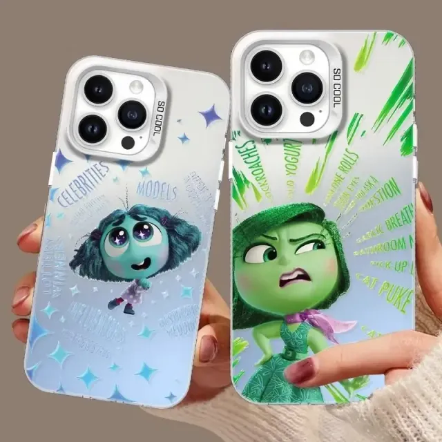 Roztomilý trendy kryt na telefony iPhone s různými motivy z pohádky V hlavě 2 - Inside Out 2