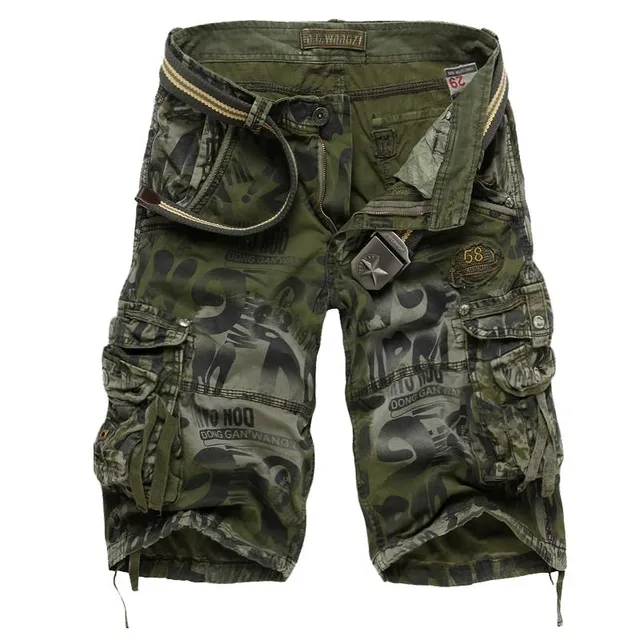 Men's stylish camouflage shorts