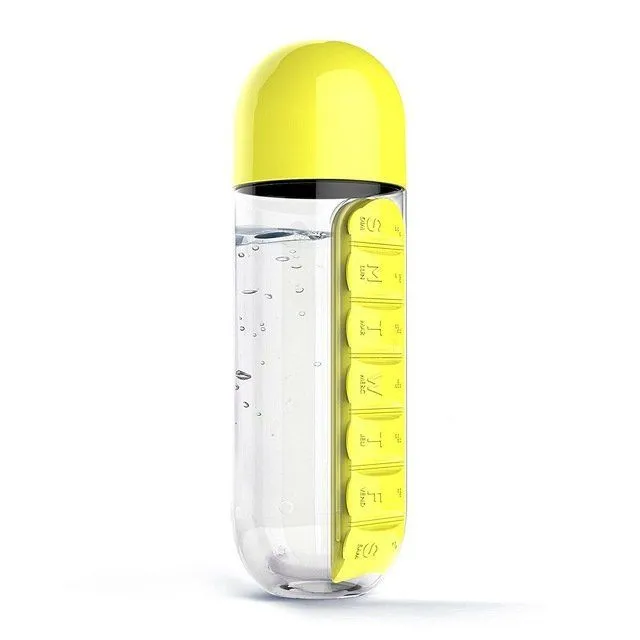 Bottle with dispenser for medicine