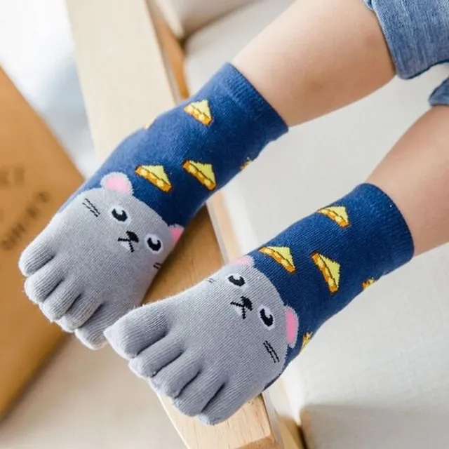 Children's cute finger socks
