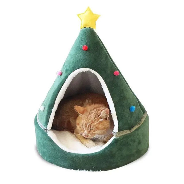 Vianočné pelech pre mačky