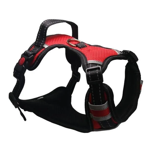 Harness pentru câini de talie mare red s-chest-40-70cm